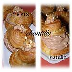 recette choux chantilly nutella