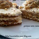 recette gateaux sans cuisson :