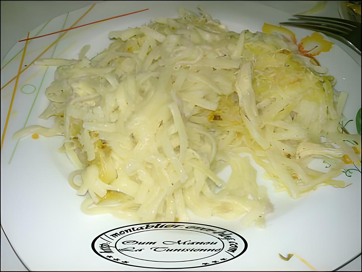 recette gratin de patte à la béchamel: