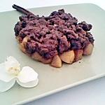 recette Crumble de speculos aux pommes tatin au caramel de beurre salé