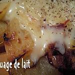 pommes de terre : recette Cabécou fondu aux 2 pommes