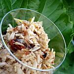 recette Salade de riz , tomates séchées , olives et soja