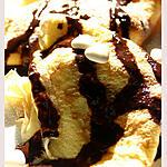 Crème fraîche : recette Crêpes version banana split