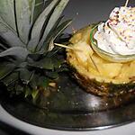 Salade d'ananas et chantilly