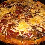 recette Tarte feuillettée au saumon et  légumes.
