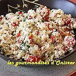 recette Taboulé de chou fleur cru aux deux tomates
