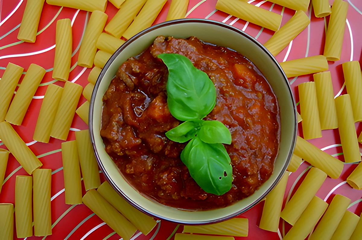 recette SAUCE BOLOGNESE(tomate fraiche)