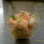 recette tartare de saumon en verrine (réception)