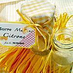 recette Sucre parfumée au citron