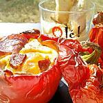 oeufs : recette Oeufs cocotte de poivrons venu d'espagne