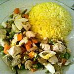 recette riz au poulet et légumes