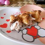 sauce saumon : recette Cone feuilleter farci sauce saumon