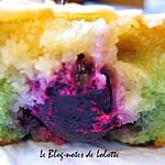Amande : recette Mini fondants marbrés amande-pistache, cerises et tonka