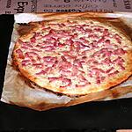 recette Pizza blanche aux lardons