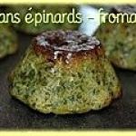 Fromage. : recette Flans épinards-fromage