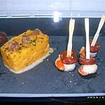 recette purée de butternut, marrons glacées et ses noix de saint-jaques au chorizo