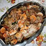 recette poulet aux gambas et banyuls