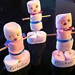 placek : recette Marque place bonhomme de neige en marshmallow