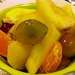 recette Salade de fruits d'hiver au sirop allégé qui utilise le jus des fruits et juste 1 cuillère de miel