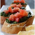 pesto : recette Crostini et pesto de coriandre pimenté et citronné