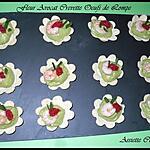 Fleur d'avocat, crevette et oeufs de lompe