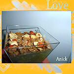 recette Aspics de fenouil, crumble aux noisettes