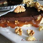 grillées : recette Tarte au chocolat, au caramel et aux noix de Grenoble