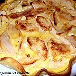 recette tarte aux pommes et amaretto