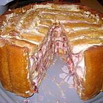 recette CHARLOTTE AUX FRAISES-CRÈME CHOCOLAT BLANC