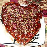 recette Gâteau coeur aux pèpites de chocolat