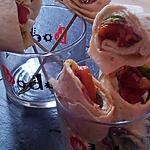 Sucette de wrap au chorizo poivron et chévre
