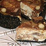 recette Cheesecake au chocolat, caramel et Barre Mars