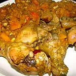 recette Poulet braisé au potiron et aux noix