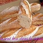 recette Baguettes à l'épeautre