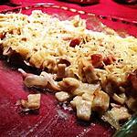 recette Gratin de crozets aux lardons et oignons