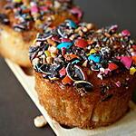 recette ** Muffins au citron en « Technicolor » au M&M’s Intense 65 % de Cacao **