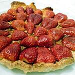 recette TARTE AUX FRAISES A LA CRÈME D'AMANDES