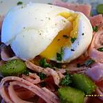 recette tagliatelles de jambon au poivre et son oeuf mollet (petite recette pour un régime avant l'été)