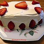 recette Gâteau mousse aux fraises