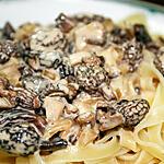 recette Tagliatelles aux morilles
