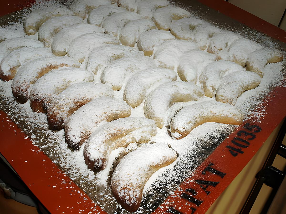 petits croissants à la vanille