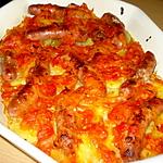 recette GRATIN DE CHIPOLATAS A L´ITALIENNE