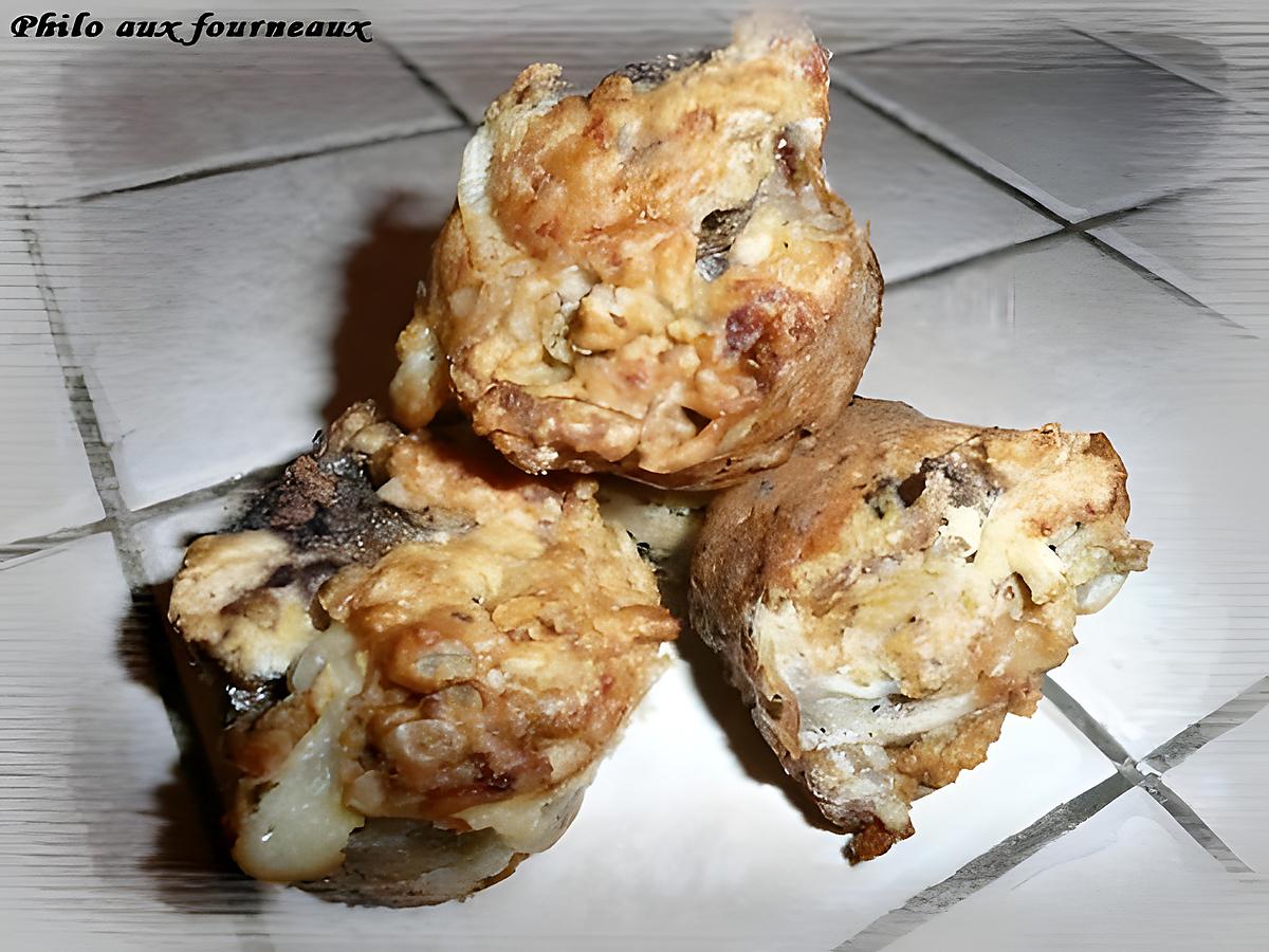 recette Muffins au Gorgonzola, aux poires & aux noix