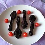 cuillère : recette Petites cuillères chocolat/cerises