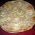 recette Pizza chèvre/cantal/jambon