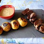 recette magret grillé/PS de terre à l'huile de truffes