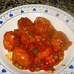 recette ALBONDIGAS CON SALSA DE TOMATE (BOULETTES EN SAUCE TOMATE)