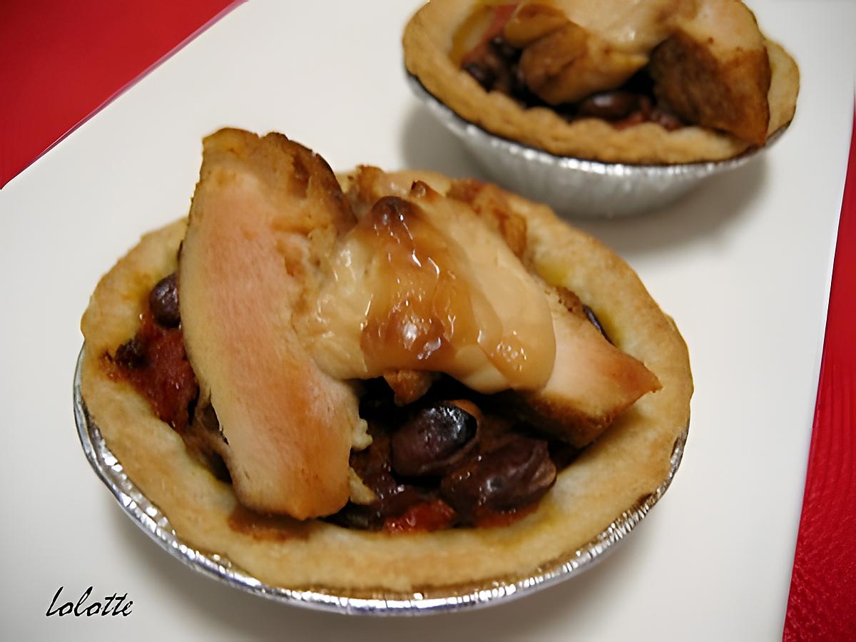 recette Tartelettes épicées au poulet « chili style »