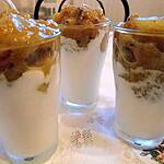 recette VERRINES AUX KIWIS ET A LA RHUBARBE