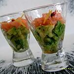 recette petites verrines avocat-saumon fumé (apéro chic)